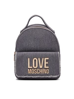 Plecak bawełniany Love Moschino fioletowy