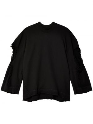 Bluza z przetarciami bawełniana Melitta Baumeister czarna