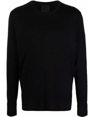 Jersey de punto de tela jersey de cuello redondo Givenchy negro
