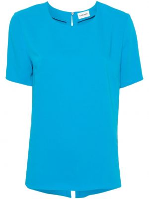 Bluza iz krep tkanine P.a.r.o.s.h. modra