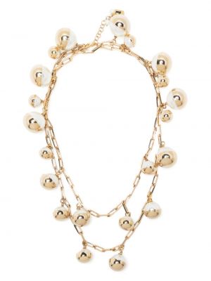 Ogrlica sa perlicama Rosantica zlatna