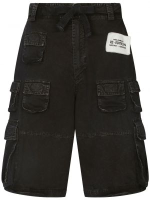 Cargo kratke hlače z žepi Dolce & Gabbana črna