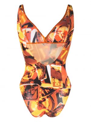 Badeanzug mit print mit v-ausschnitt Christian Dior