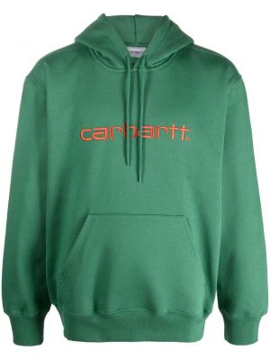 Brodert hettegenser Carhartt Wip grønn