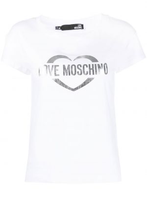 T-shirt Love Moschino vit