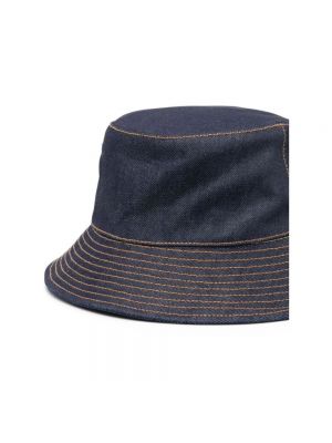 Sombrero con bordado A.p.c. azul