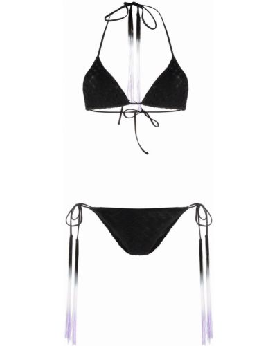 Bikini con lazo Missoni negro