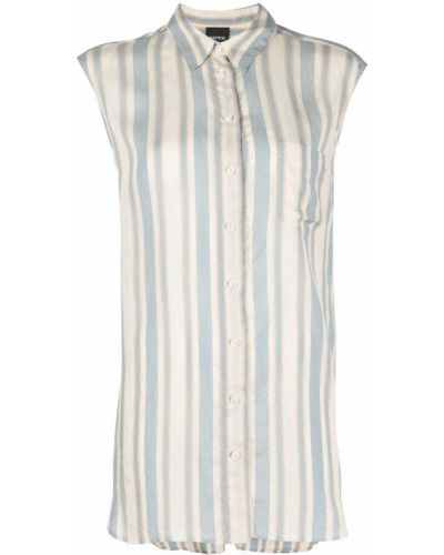 Ριγέ αμάνικη μπλούζα με σχέδιο Aspesi λευκό