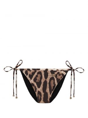Bikini à imprimé à imprimé léopard Dolce & Gabbana