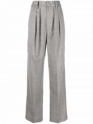 Pantalones de cintura alta Isabel Marant étoile gris
