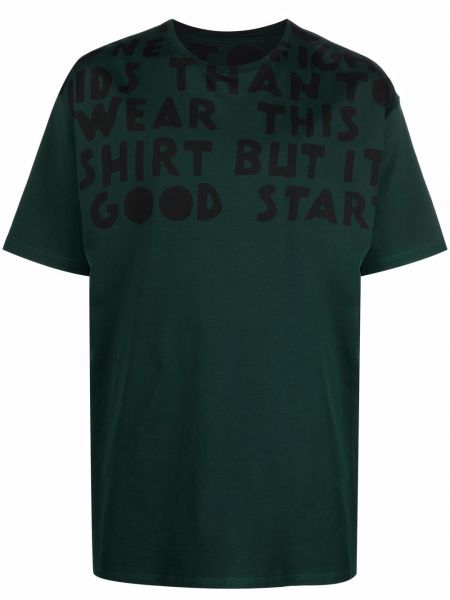 Camiseta con estampado Maison Margiela verde