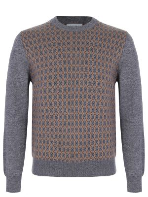 Шерстяной свитер Canali серый