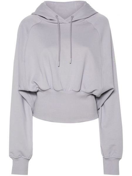 Baskılı hoodie Adidas By Stella Mccartney gri