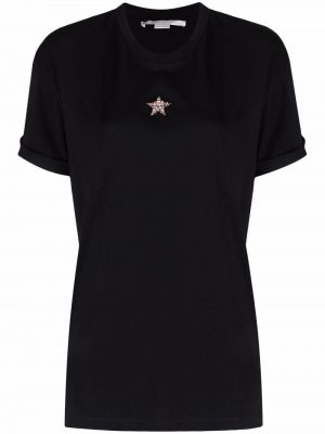 Camiseta de estrellas Stella Mccartney negro
