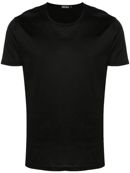 T-shirt aus baumwoll Zegna schwarz