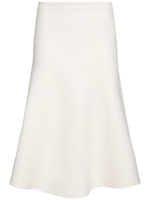 Krepové midi sukně Theory bílé