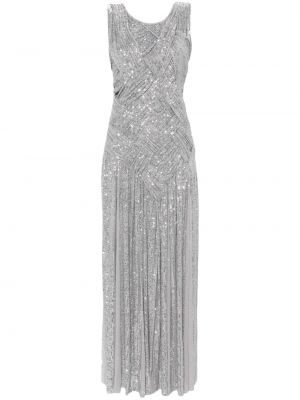 Pintas vakarinė suknelė su blizgučiais Atu Body Couture sidabrinė
