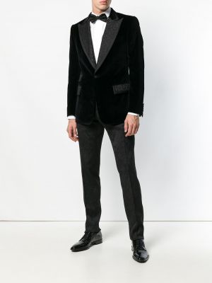Blazer con bordado Dolce & Gabbana negro