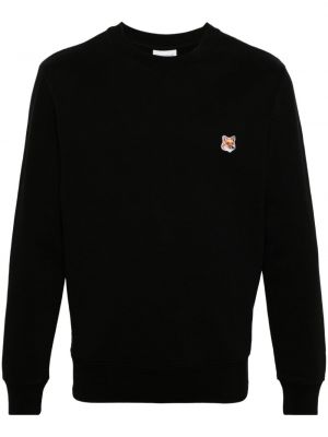 Sweatshirt aus baumwoll Maison Kitsuné schwarz