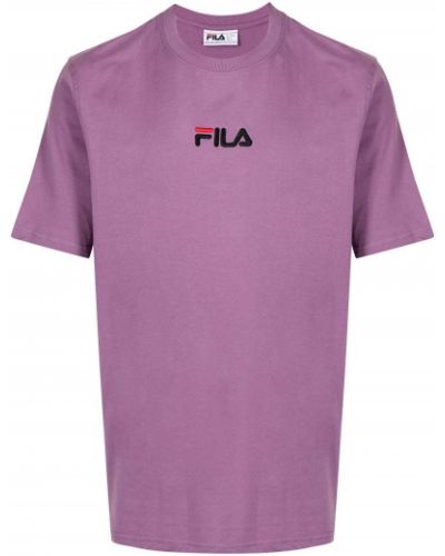 Camiseta con bordado Fila violeta