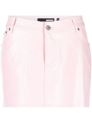Φούστα mini με παγιέτες Rotate ροζ