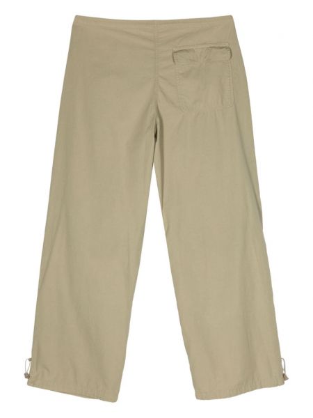 Pantalon droit en coton Emporio Armani kaki
