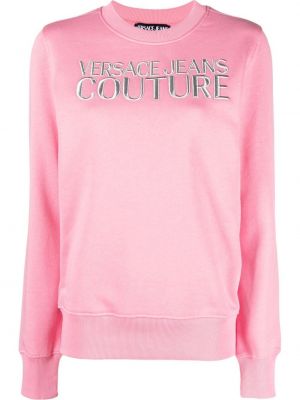 Sweat à imprimé Versace Jeans Couture rose