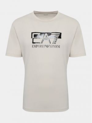 Koszulka Ea7 Emporio Armani srebrna