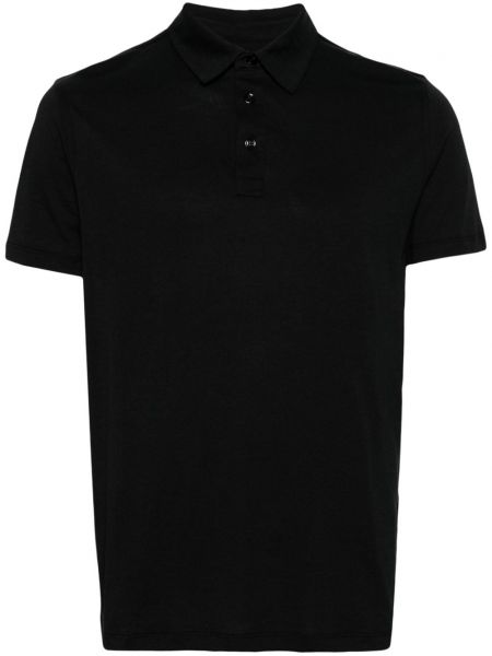 Polo avec manches courtes Majestic Filatures noir