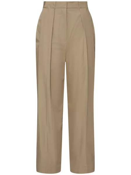 Plissert bukser med rette ben Balmain beige