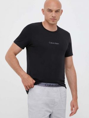 Piżama z nadrukiem Calvin Klein Underwear szara