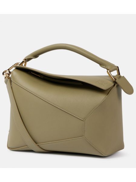 Lær mini bag Loewe grønn