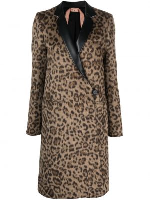 Kabát s potlačou s leopardím vzorom N°21