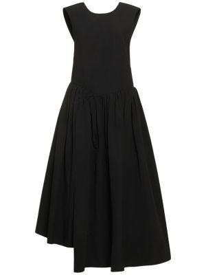 Bavlněné dlouhé šaty Deveaux černé
