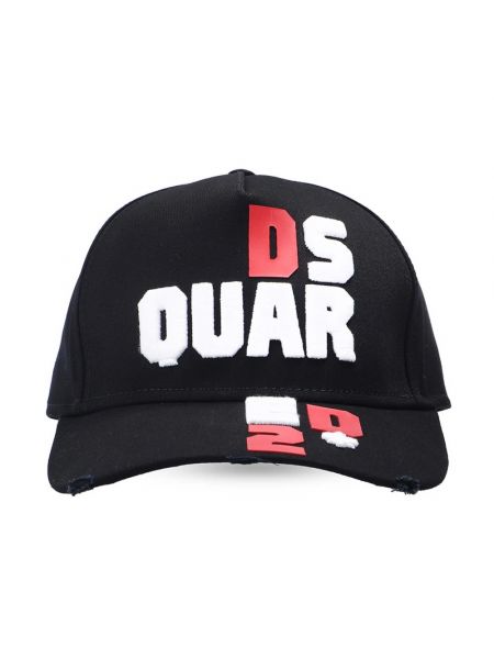 Czarna czapka z daszkiem Dsquared2