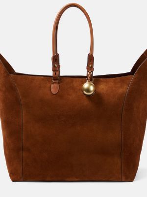 Shopper torbica od brušene kože Burberry bež