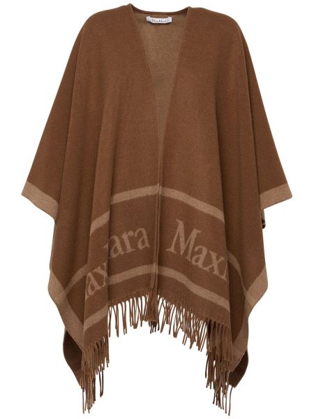 Cape i ull Max Mara brun