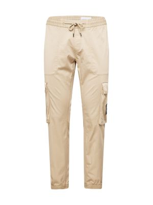 Pantaloni cargo Calvin Klein Jeans beige