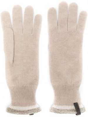 Mănuși din cașmir tricotate Brunello Cucinelli