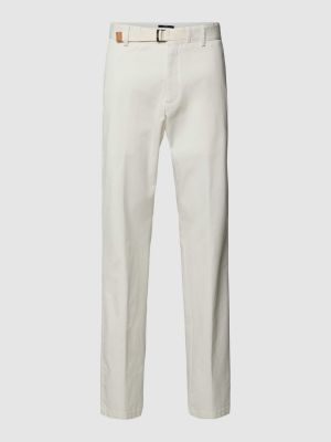 Spodnie slim fit Joop! Collection białe