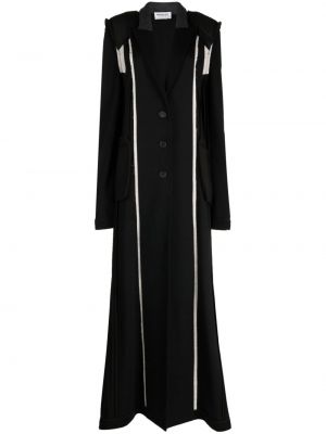 Bavlněný kabát s oděrkami Monse černý