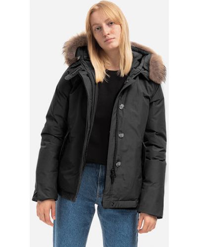 Woolrich Arctic Parka Raccoon Short Parka CFWWOU0548FRUT0001 BLK