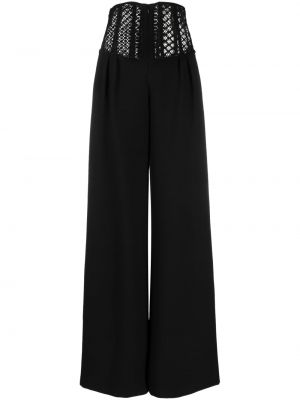 Pantalon en dentelle Nissa noir