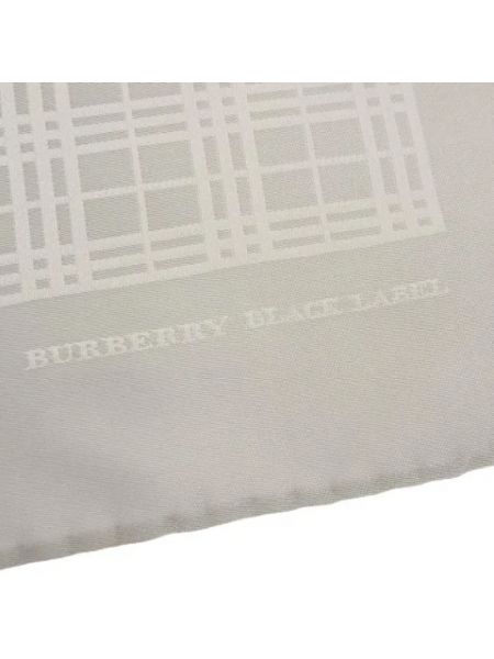 Bufanda de seda retro Burberry Vintage gris