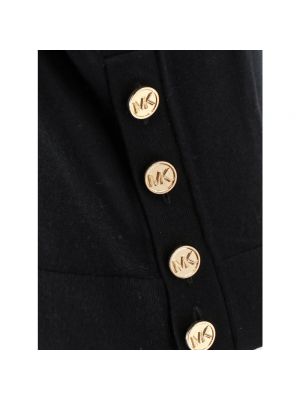 Jersey cuello alto de punto con cuello alto de tela jersey Michael Kors negro