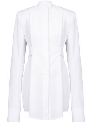 Памучна риза Balmain бяло