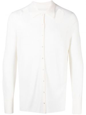 Μάλλινο πουκάμισο Dion Lee λευκό