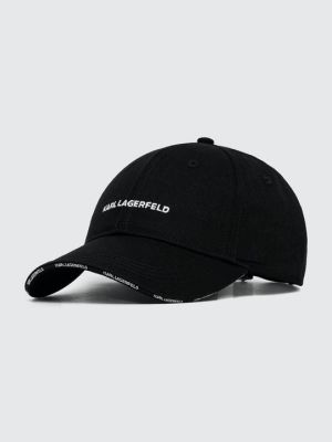Хлопковая кепка Karl Lagerfeld черная