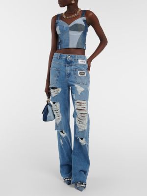 Distressed jeans Dolce&gabbana blau