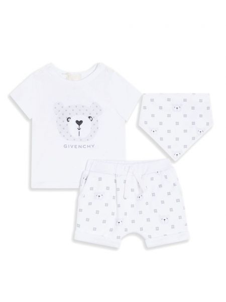 Printti t-paita tytöille Givenchy Kids valkoinen